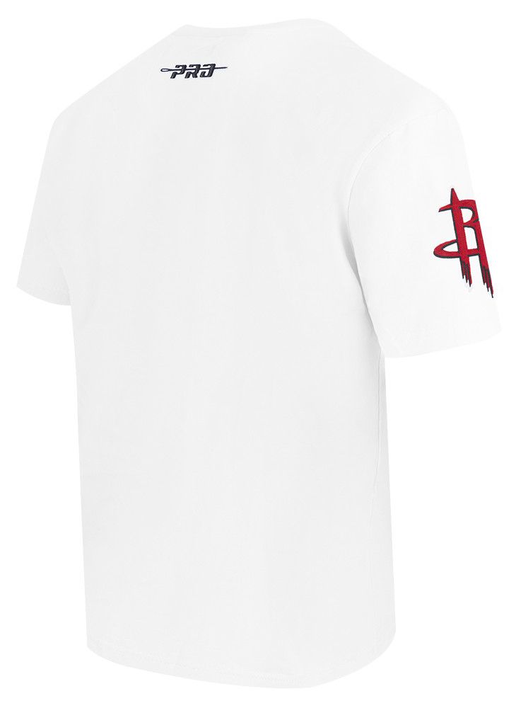 Pro Standard Men's Houston Rockets White Fire And Roses Washed T-Shirt product image