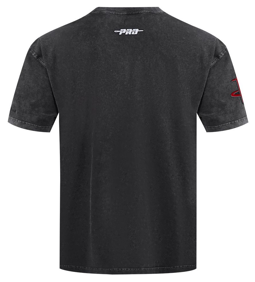 Pro Standard Men's Houston Rockets Black Fire And Roses Washed T-Shirt product image