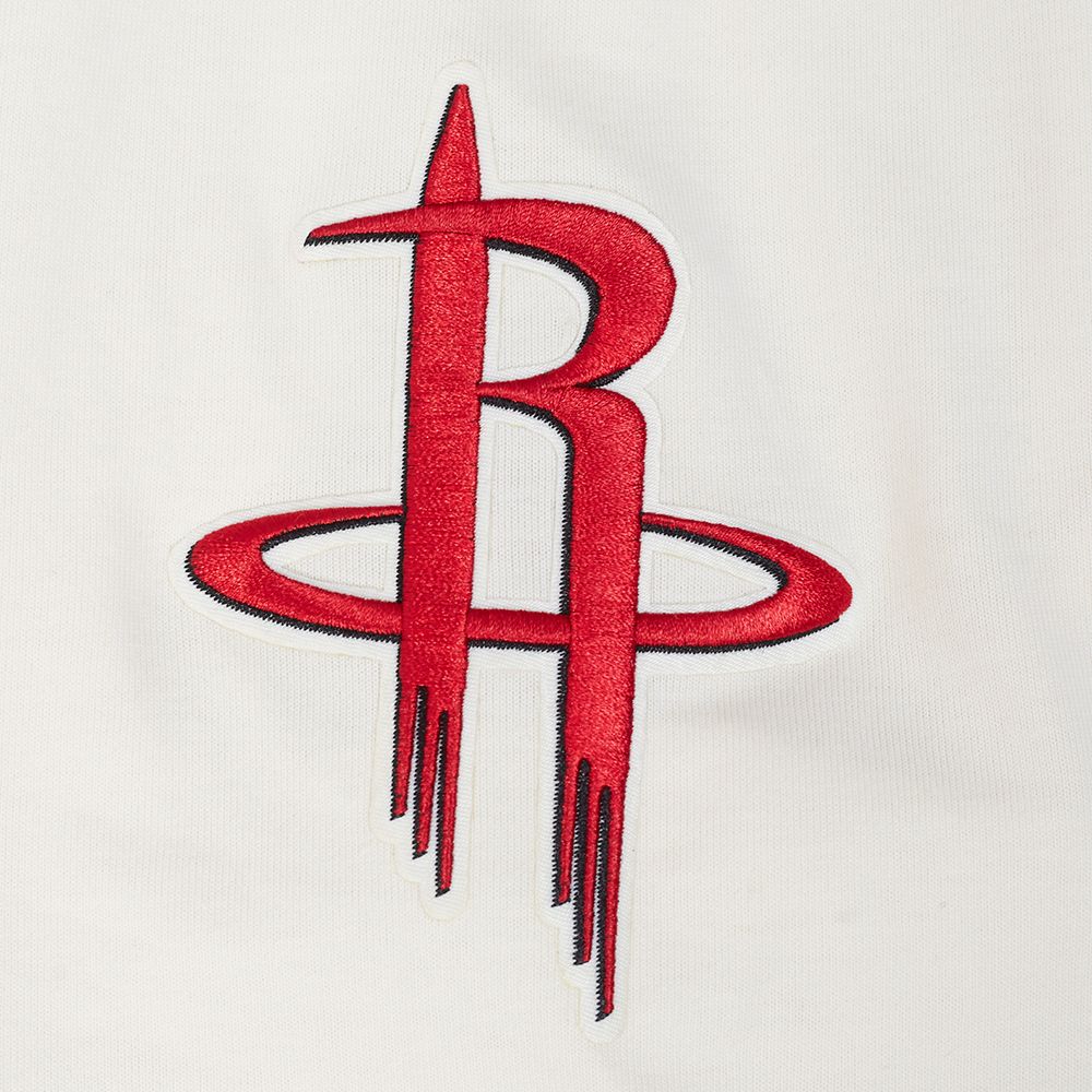 Pro Standard Men's Houston Rockets Off White Script Drop Shoulder T-Shirt product image
