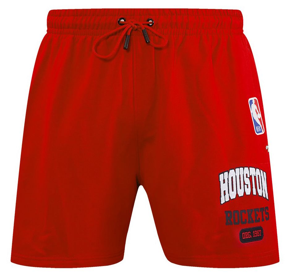 Pro Standard Men's Houston Rockets Red City Arch Fleece Short product image