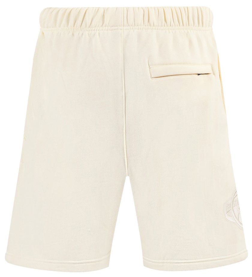 Pro Standard Men's Houston Rockets Off White Neutral Fleece Shorts product image