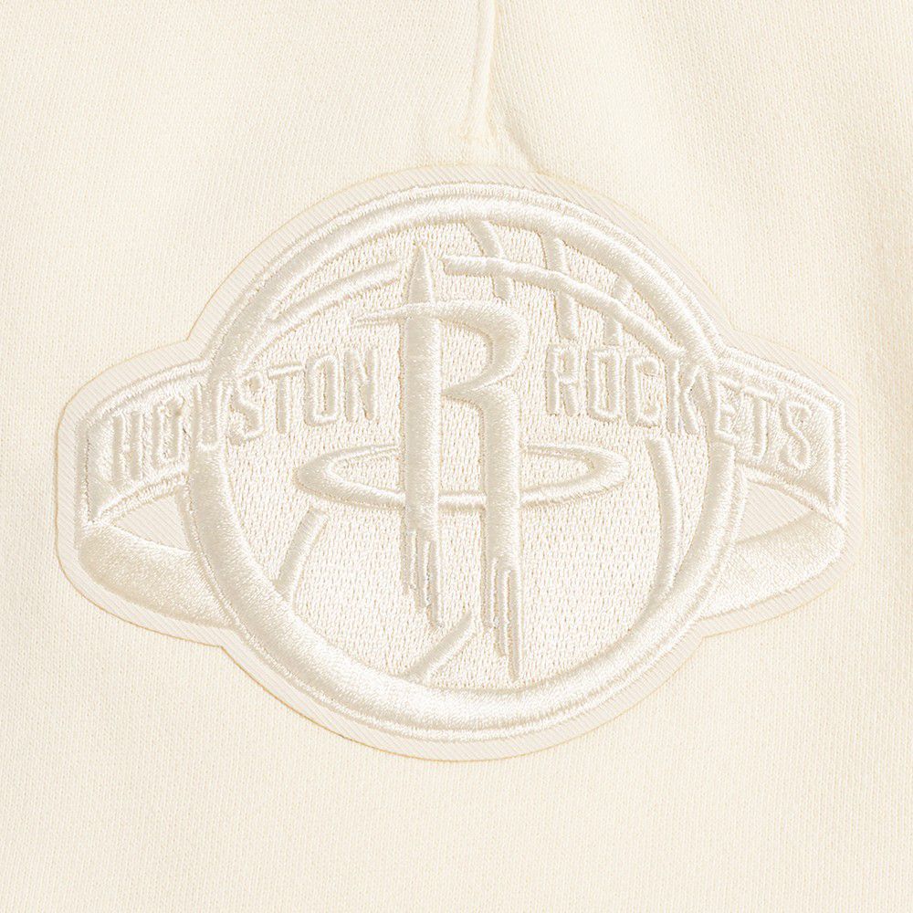 Pro Standard Men's Houston Rockets Off White Neutral Fleece Shorts product image