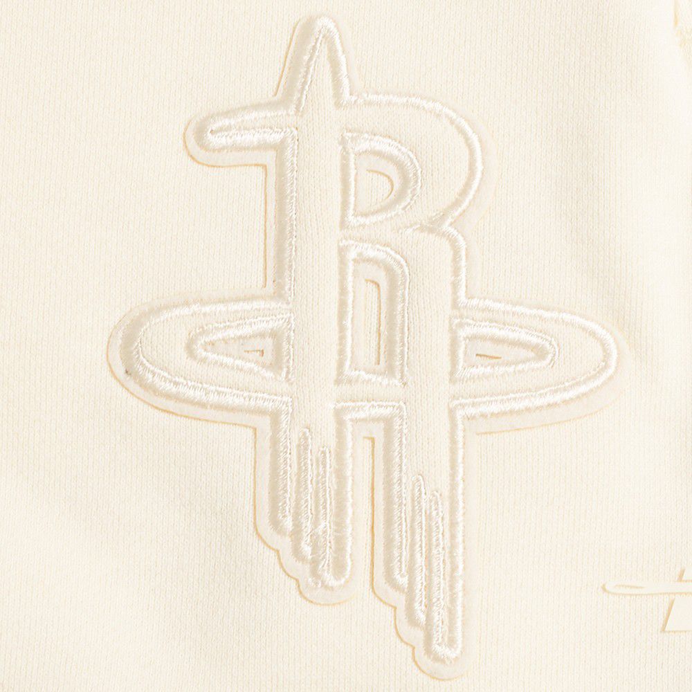 Pro Standard Men's Houston Rockets Off White Neutral Fleece Shorts product image