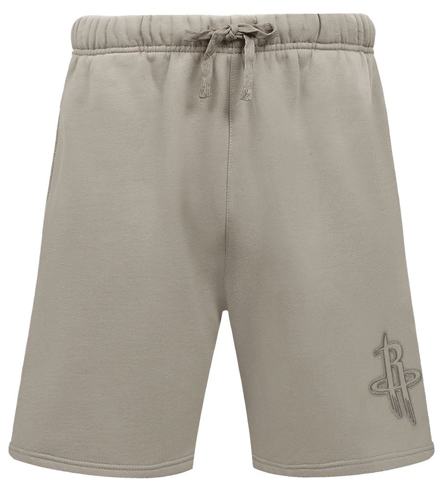 Pro Standard Men's Houston Rockets Taupe Neutral Fleece Shorts product image