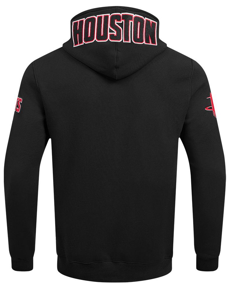 Pro Standard Men's Houston Rockets Black Classic Chenille Pullover Hoodie product image