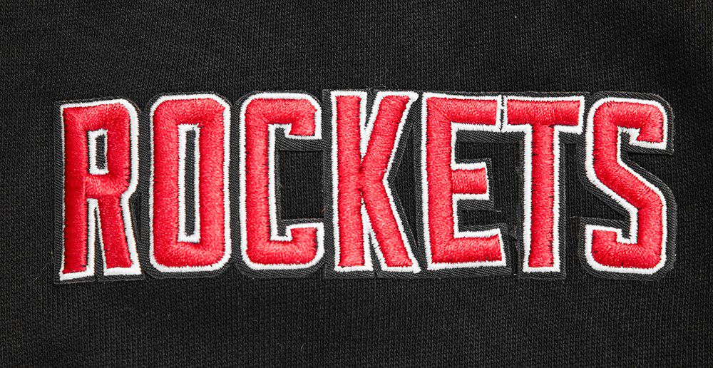 Pro Standard Men's Houston Rockets Black Script Tail Fleece Pullover Hoodie product image