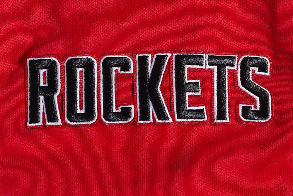 Pro Standard Men's Houston Rockets Red Script Tail Fleece Pullover Hoodie product image