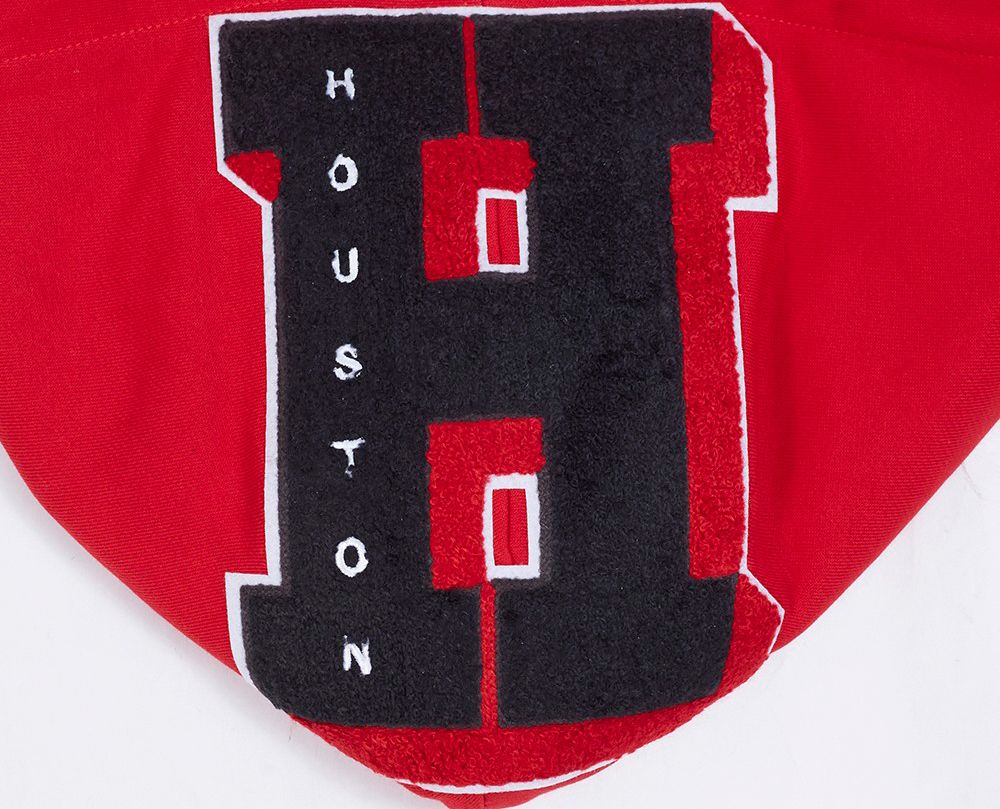 Pro Standard Men's Houston Rockets Red Rib Mash Up Fleece Pullover Hoodie product image