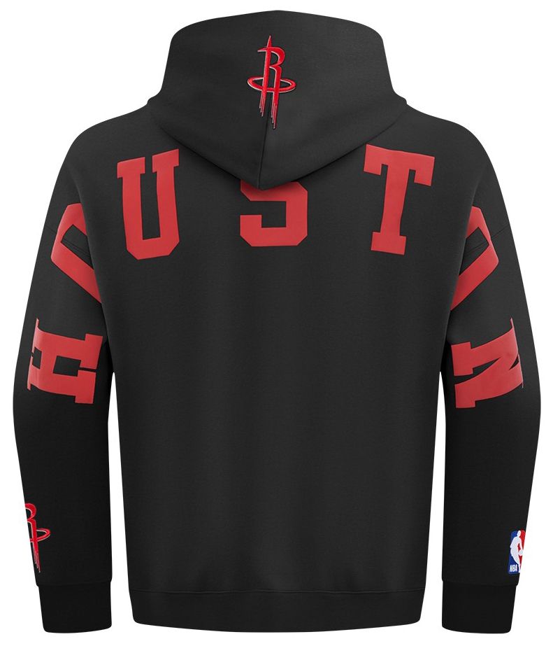 Pro Standard Men's Houston Rockets Black Wing Span Drop Fleece Hoodie product image