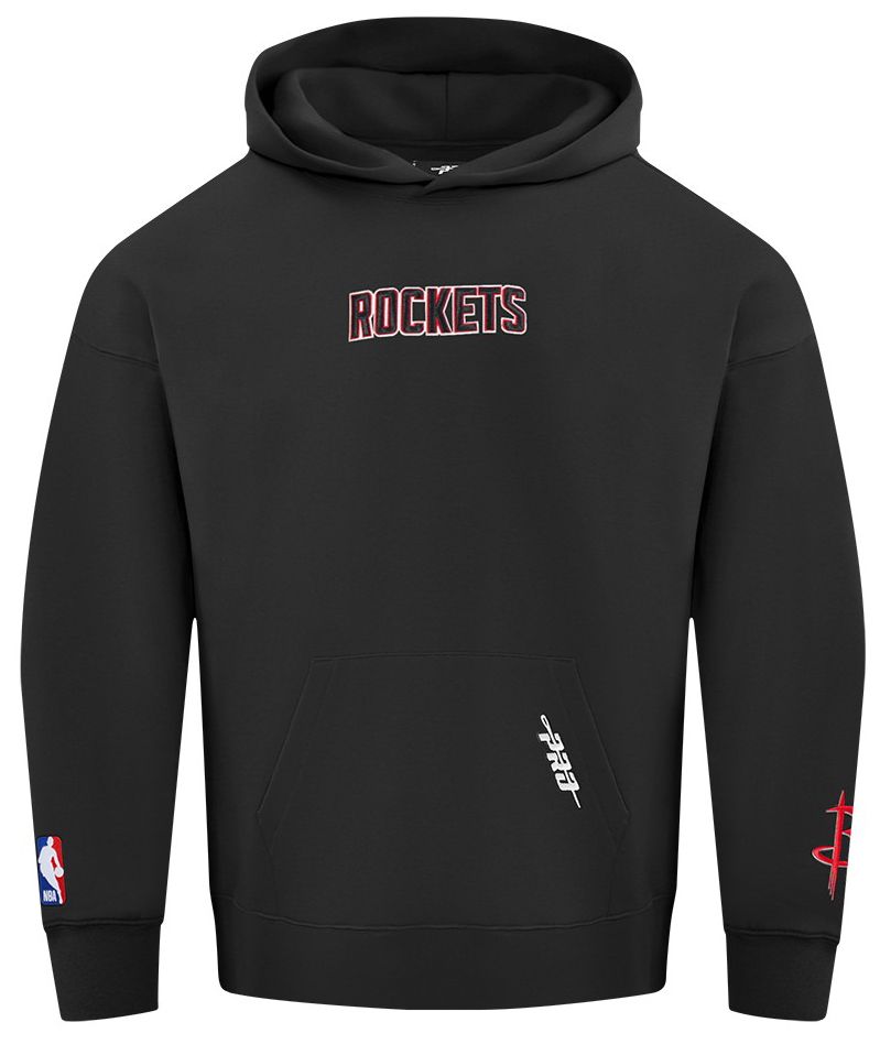 Pro Standard Men's Houston Rockets Black Wing Span Drop Fleece Hoodie product image
