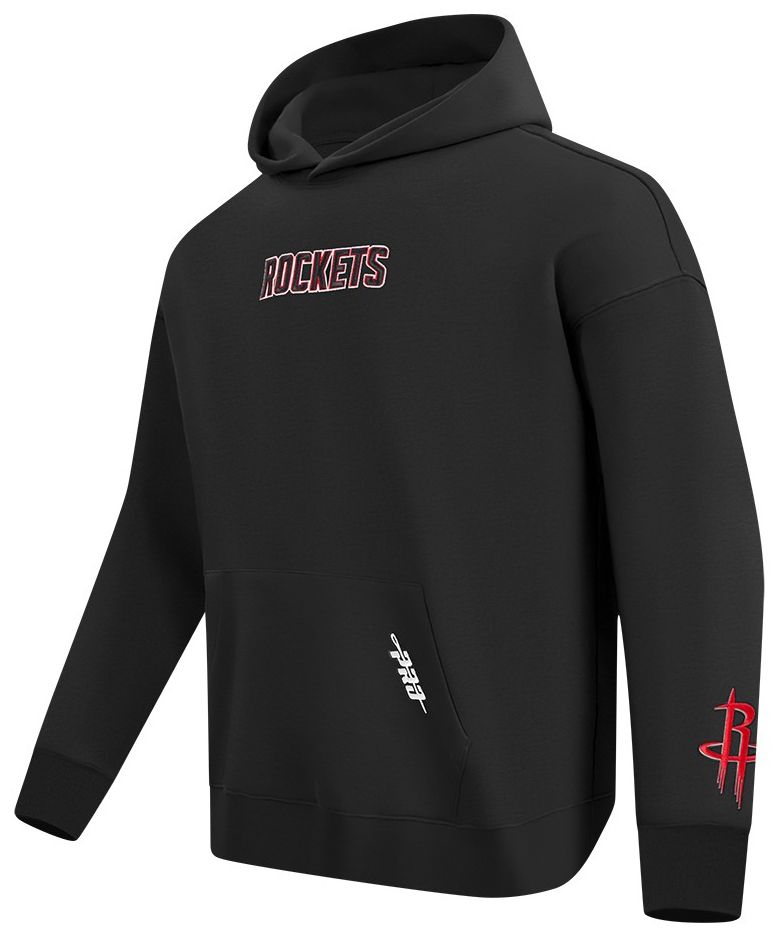 Pro Standard Men's Houston Rockets Black Wing Span Drop Fleece Hoodie product image