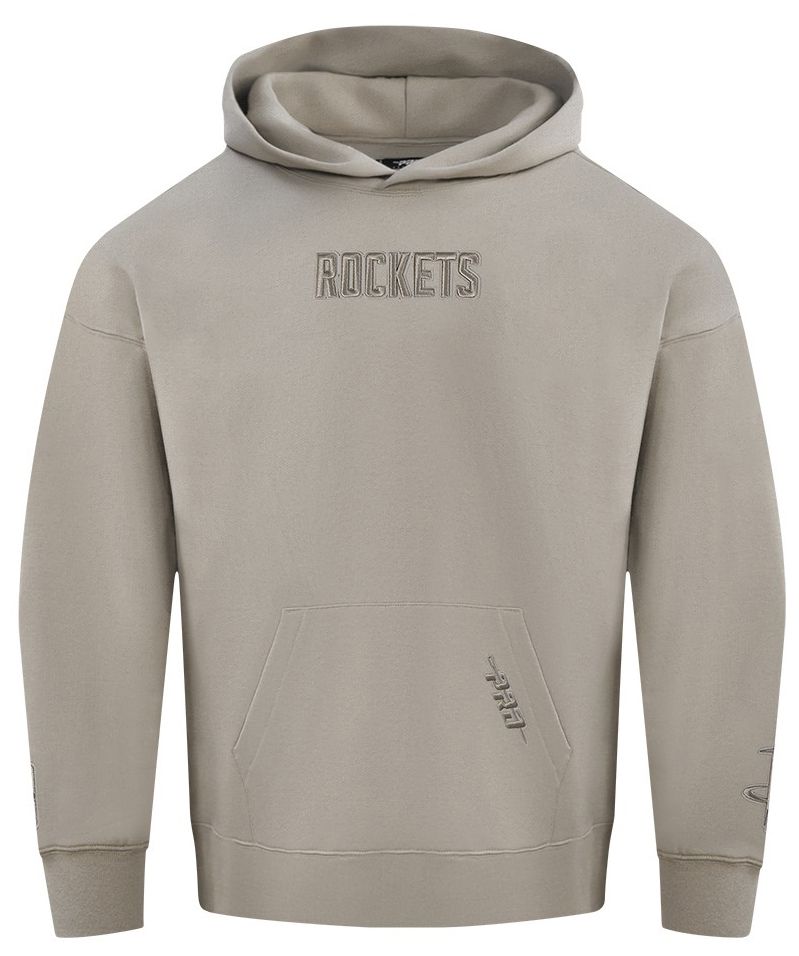 Pro Standard Men's Houston Rockets Taupe Wing Span Drop Fleece Hoodie product image