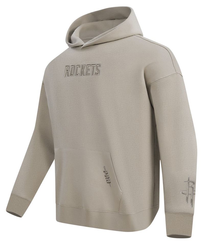 Pro Standard Men's Houston Rockets Taupe Wing Span Drop Fleece Hoodie product image