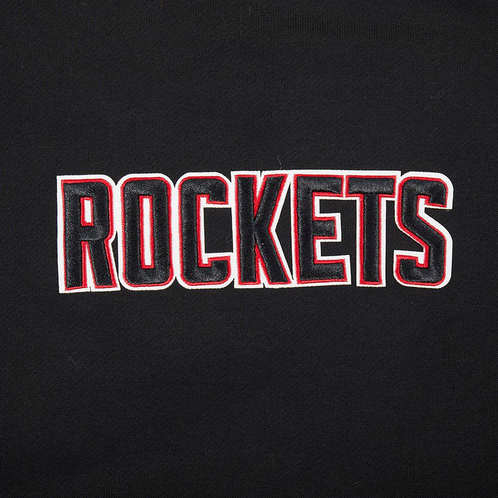 Pro Standard Men's Houston Rockets Black Wing Span Drop Fleece Crew Sweatshirt product image