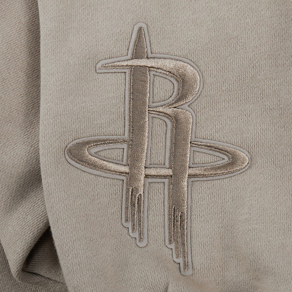Pro Standard Men's Houston Rockets Taupe Wing Span Drop Fleece Crew Sweatshirt product image