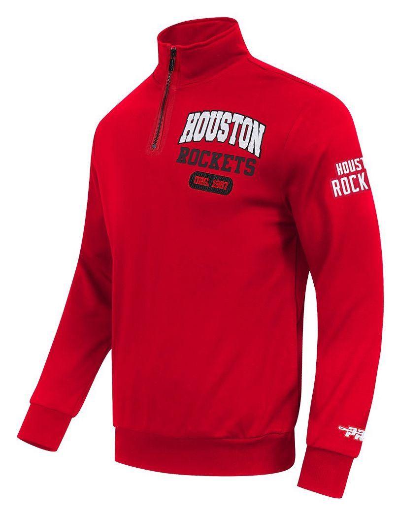 Pro Standard Men's Houston Rockets Red City Arch 1/4 Zip Pullover product image