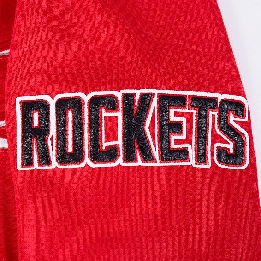 Pro Standard Men's Houston Rockets Red Classic Chenille Full Zip Hoodie product image