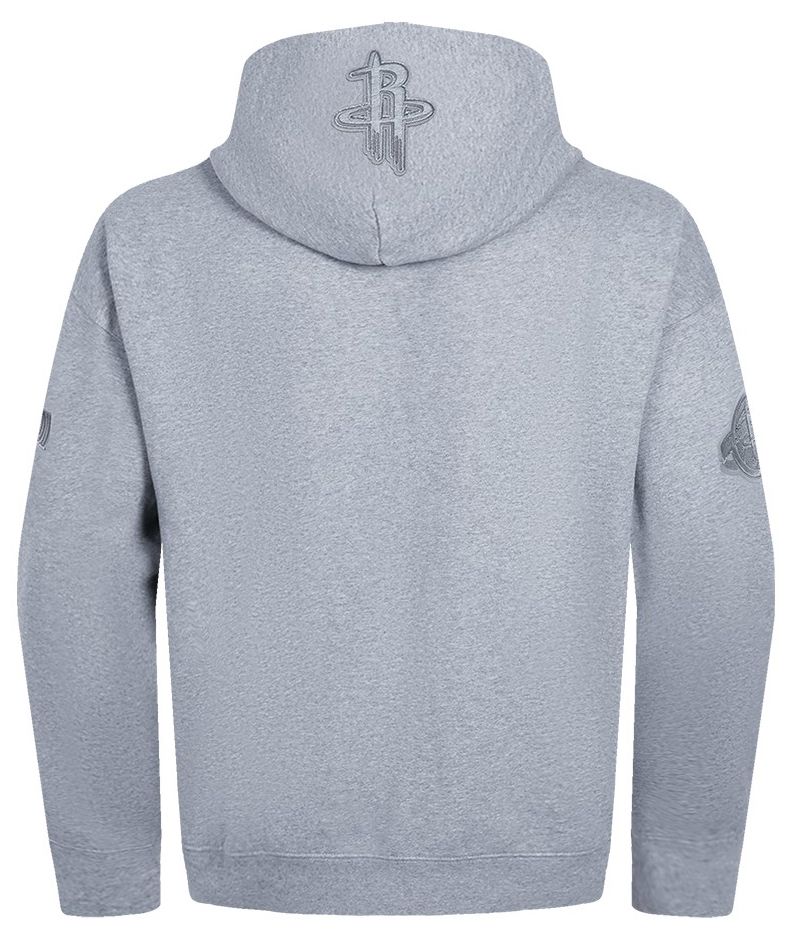 Pro Standard Men's Houston Rockets Grey Neutral Drop Fleece Hoodie product image