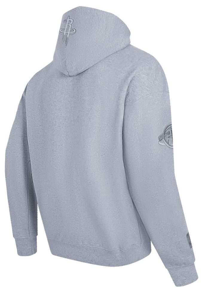 Pro Standard Men's Houston Rockets Grey Neutral Drop Fleece Hoodie product image