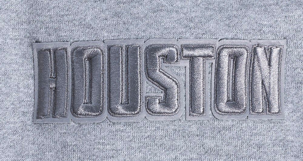 Pro Standard Men's Houston Rockets Grey Neutral Drop Fleece Hoodie product image