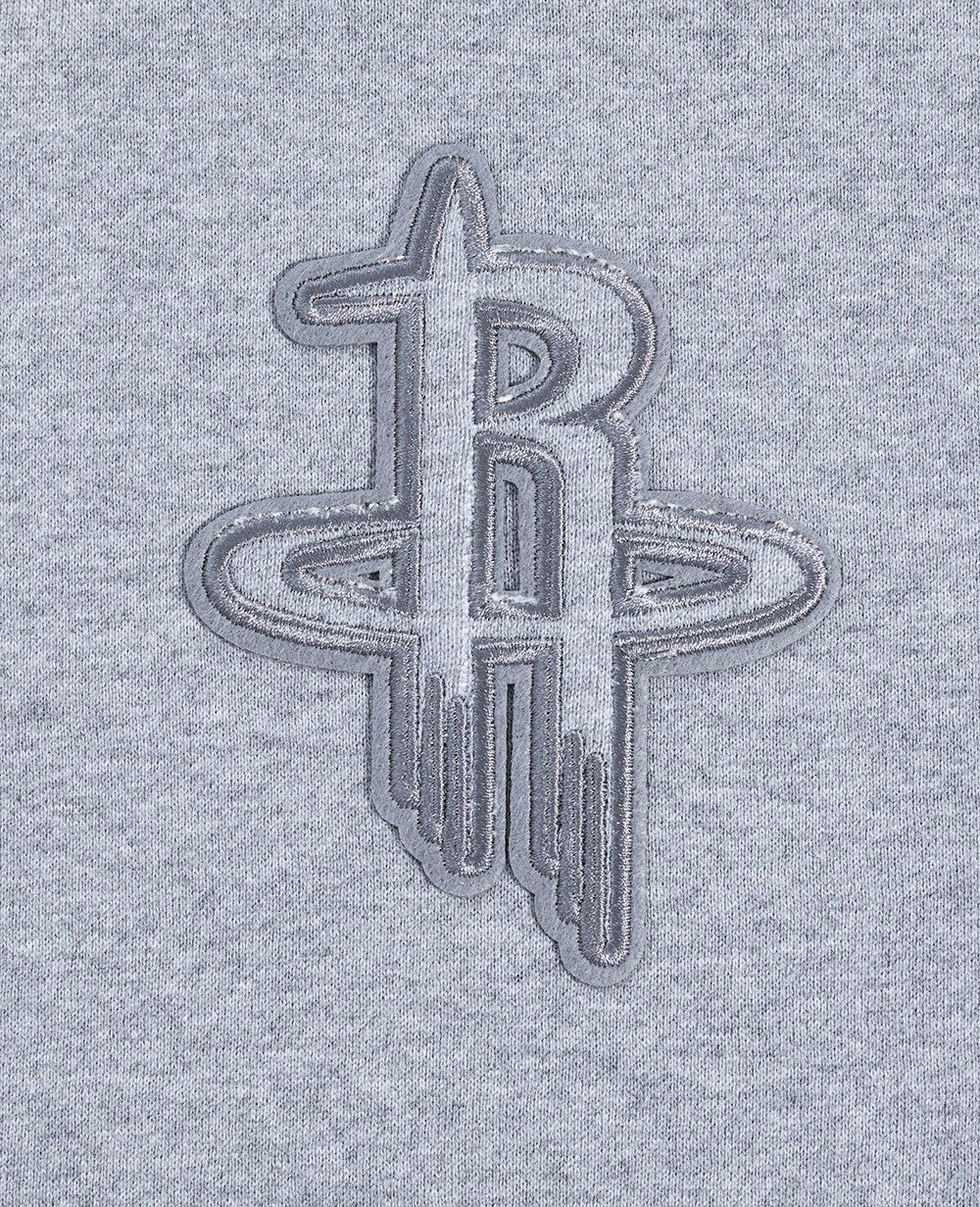 Pro Standard Men's Houston Rockets Grey Neutral Drop Fleece Hoodie product image