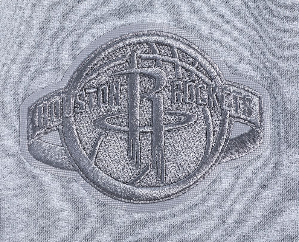 Pro Standard Men's Houston Rockets Grey Neutral Drop Fleece Hoodie product image
