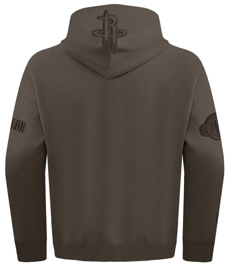 Pro Standard Men's Houston Rockets Taupe Neutral Drop Fleece Hoodie product image
