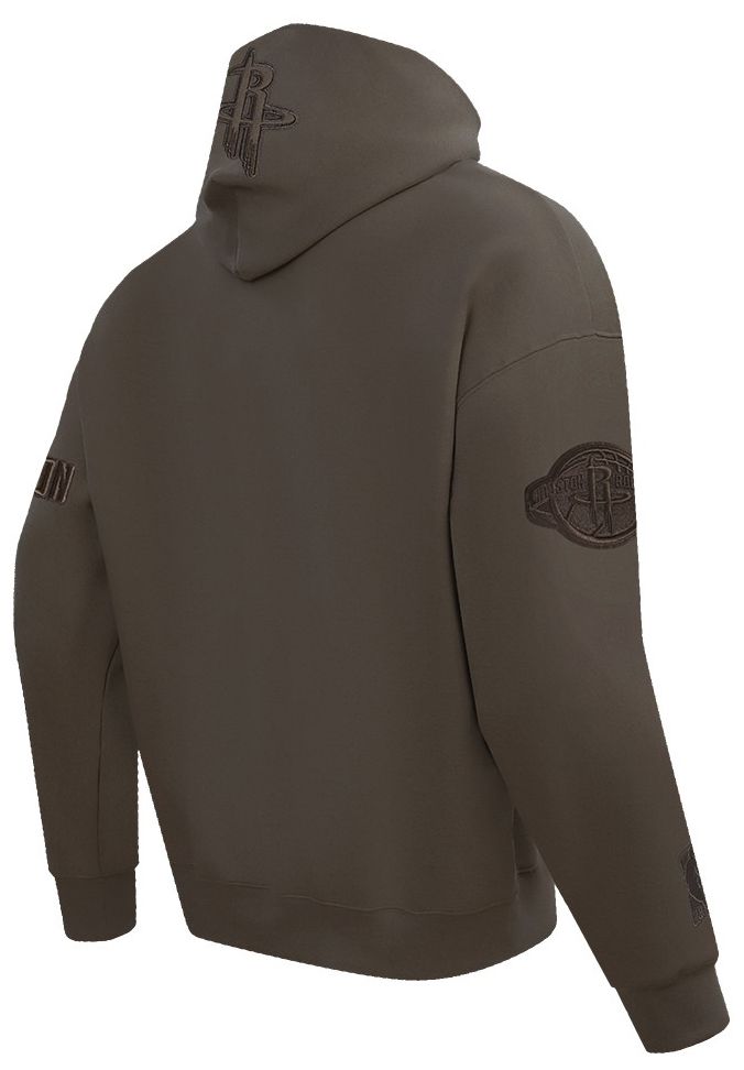 Pro Standard Men's Houston Rockets Taupe Neutral Drop Fleece Hoodie product image