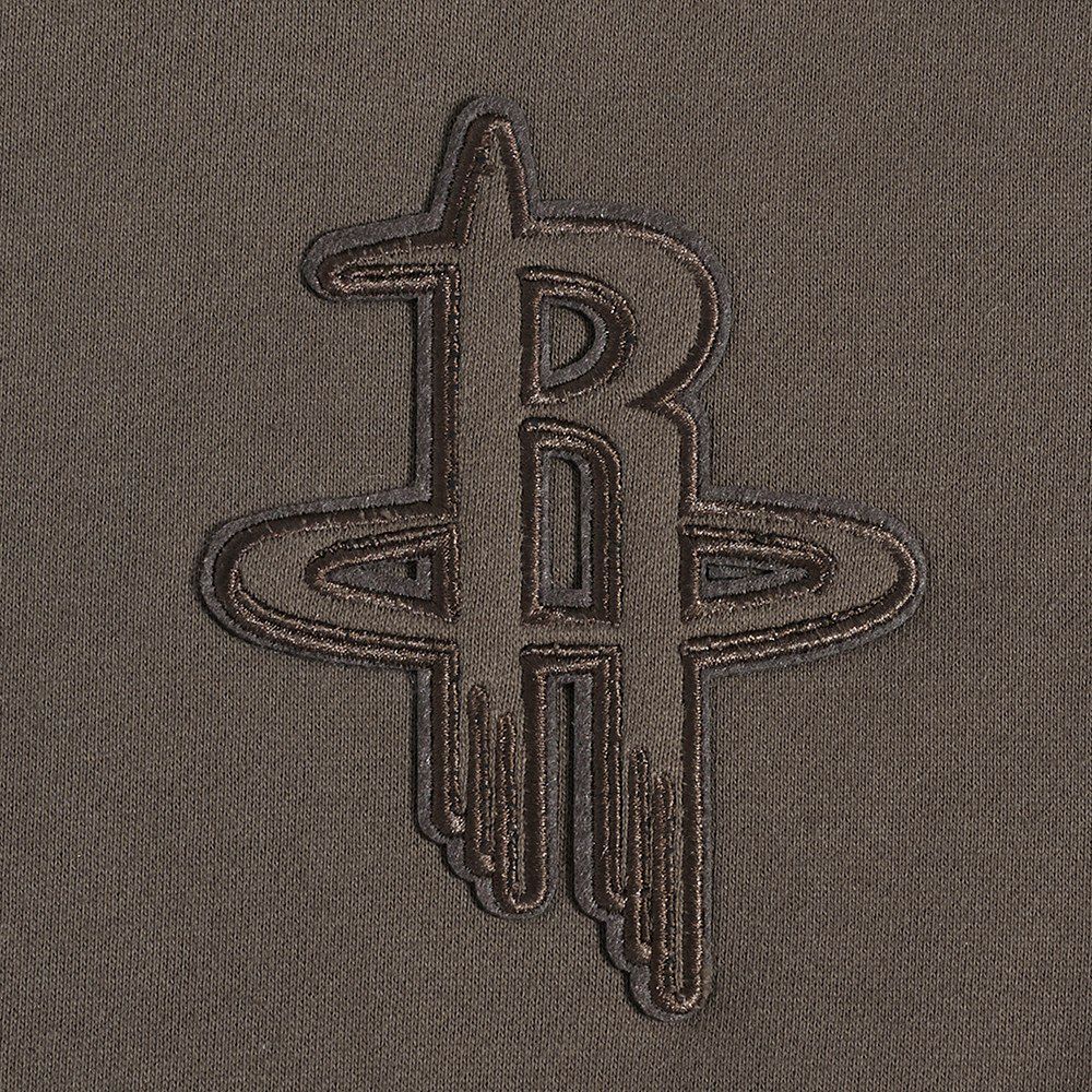 Pro Standard Men's Houston Rockets Taupe Neutral Drop Fleece Hoodie product image
