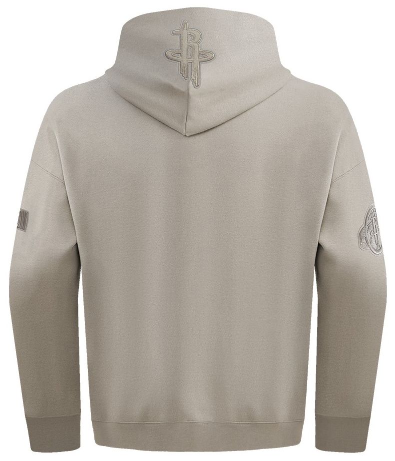 Pro Standard Men's Houston Rockets Taupe Neutral Drop Fleece Hoodie product image