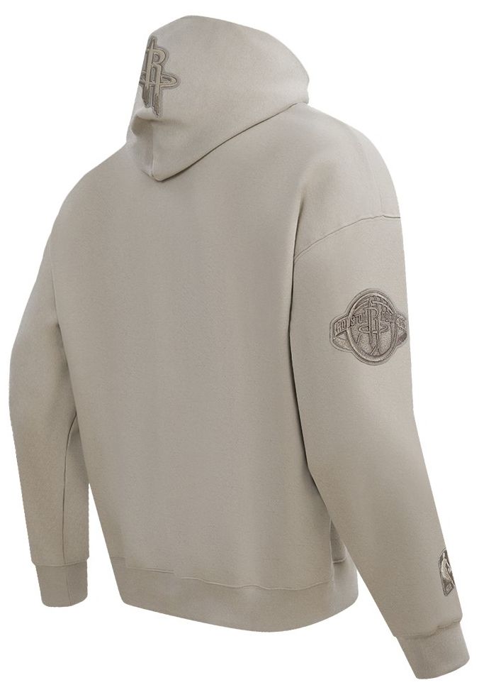 Pro Standard Men's Houston Rockets Taupe Neutral Drop Fleece Hoodie product image