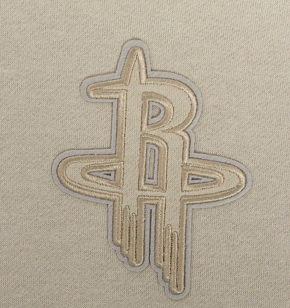 Pro Standard Men's Houston Rockets Taupe Neutral Drop Fleece Hoodie product image