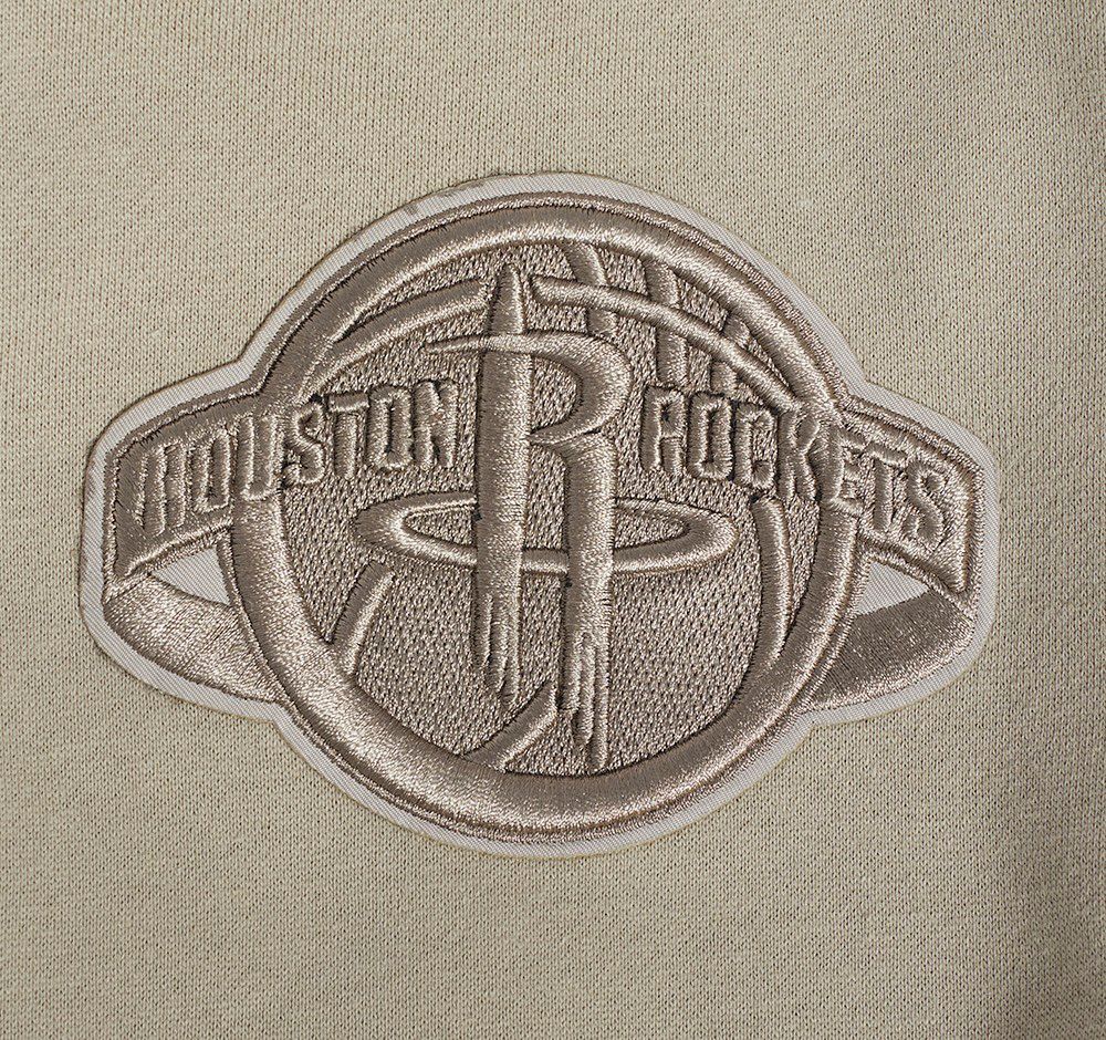 Pro Standard Men's Houston Rockets Taupe Neutral Drop Fleece Hoodie product image
