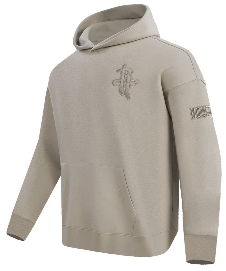 Pro Standard Men's Houston Rockets Taupe Neutral Drop Fleece Hoodie product image