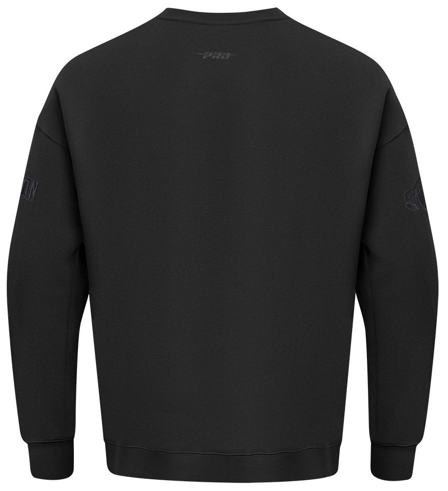 Pro Standard Men's Houston Rockets Black Neutral Drop Fleece Crewneck Sweatshirt product image