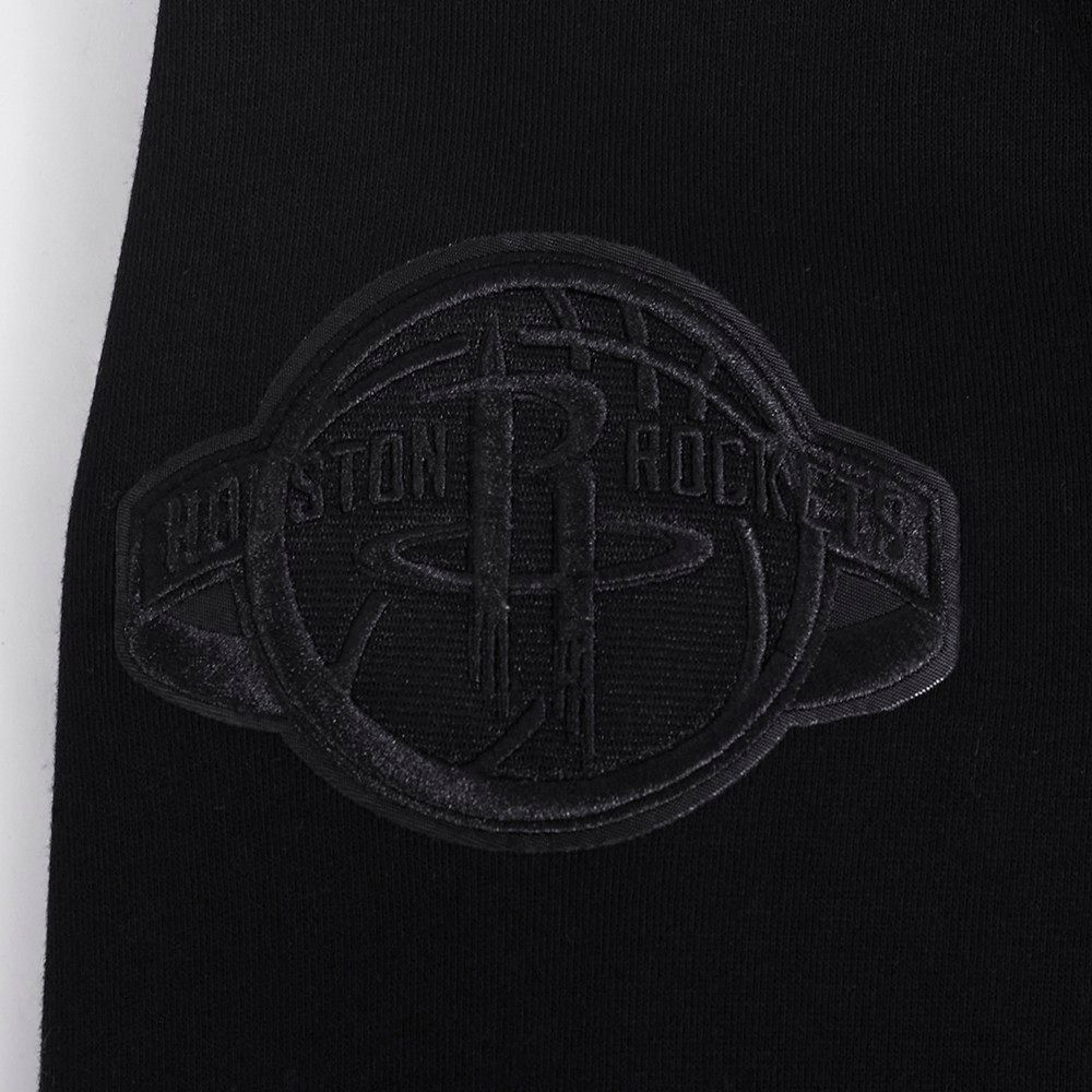 Pro Standard Men's Houston Rockets Black Neutral Drop Fleece Crewneck Sweatshirt product image