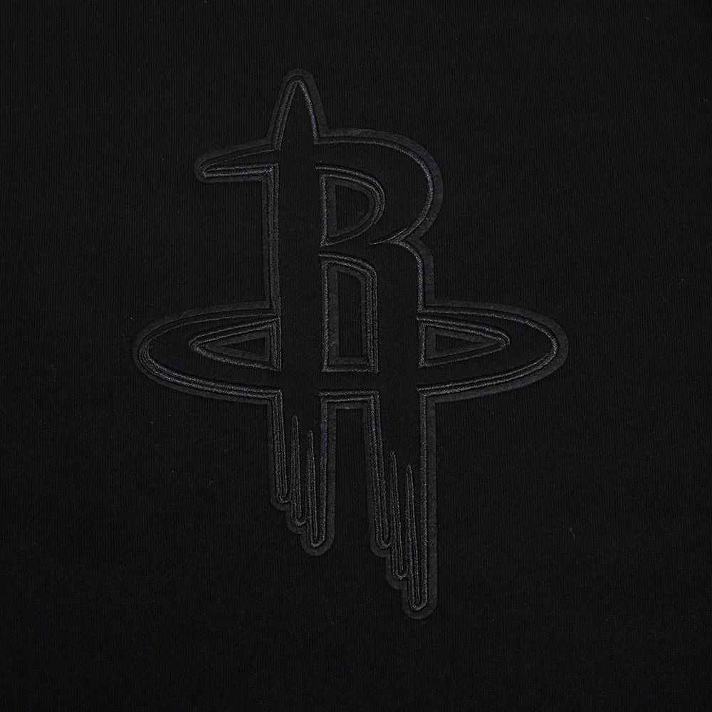 Pro Standard Men's Houston Rockets Black Neutral Drop Fleece Crewneck Sweatshirt product image