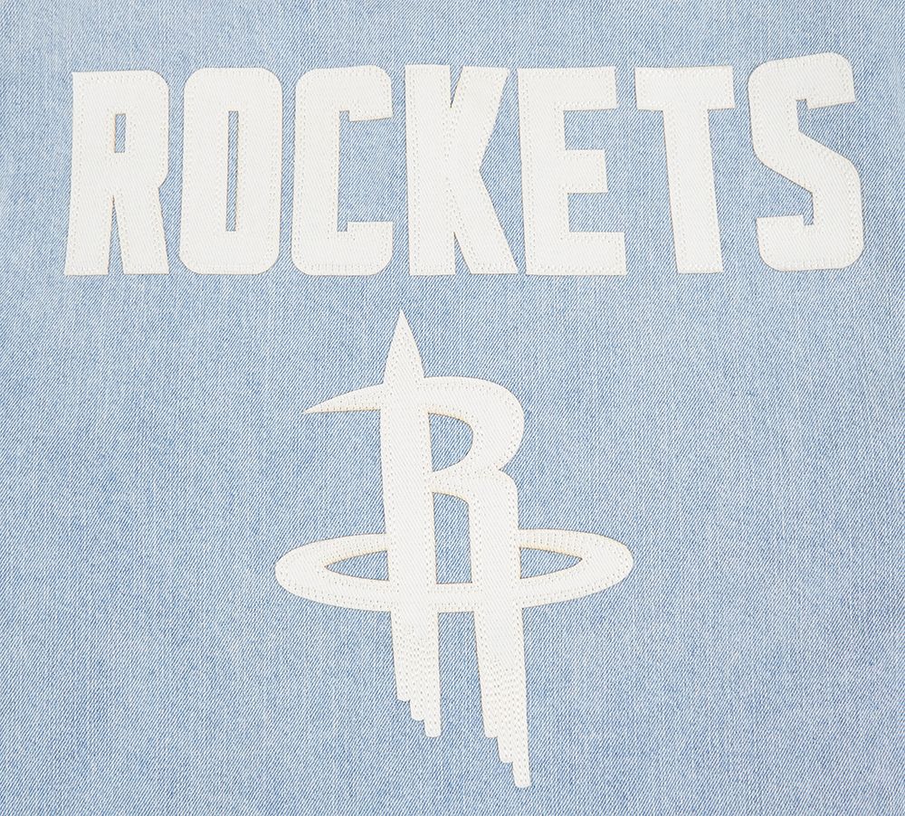 Pro Standard Men's Houston Rockets Denim Varsity Jacket product image