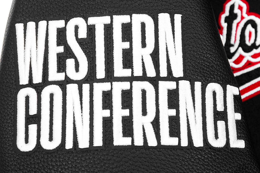 Pro Standard Men's Houston Rockets Black Script Tail Rib Wool Varsity Jacket product image