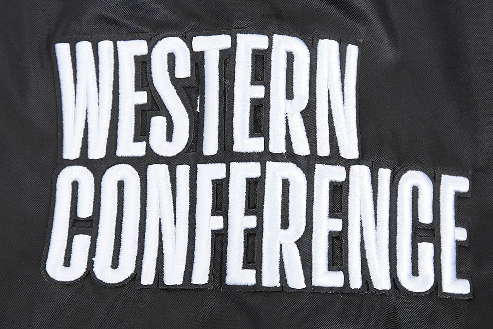 Pro Standard Men's Houston Rockets Black Script Tail Satin Jacket product image