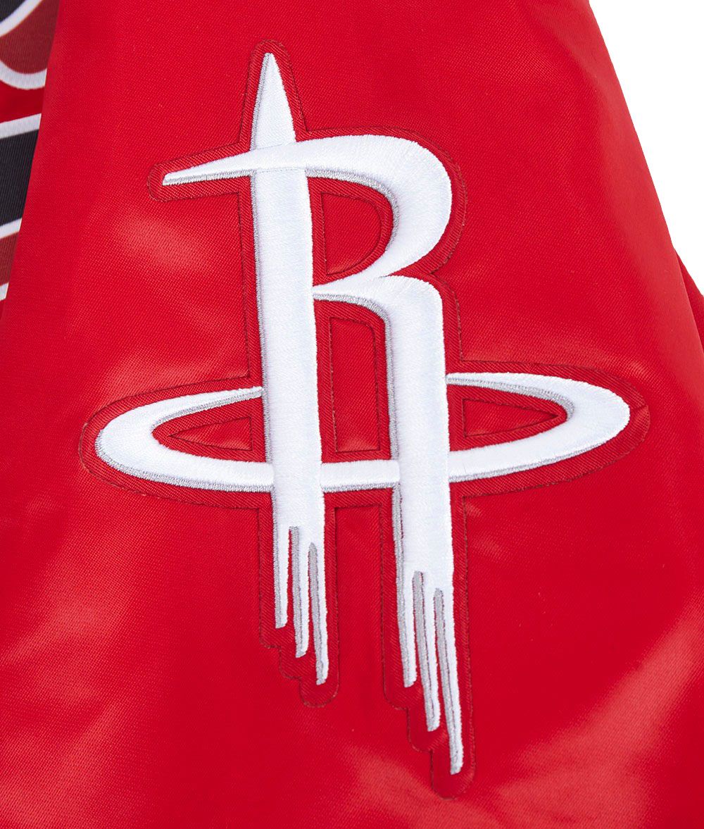 Pro Standard Men's Houston Rockets Red Script Tail Satin Jacket product image