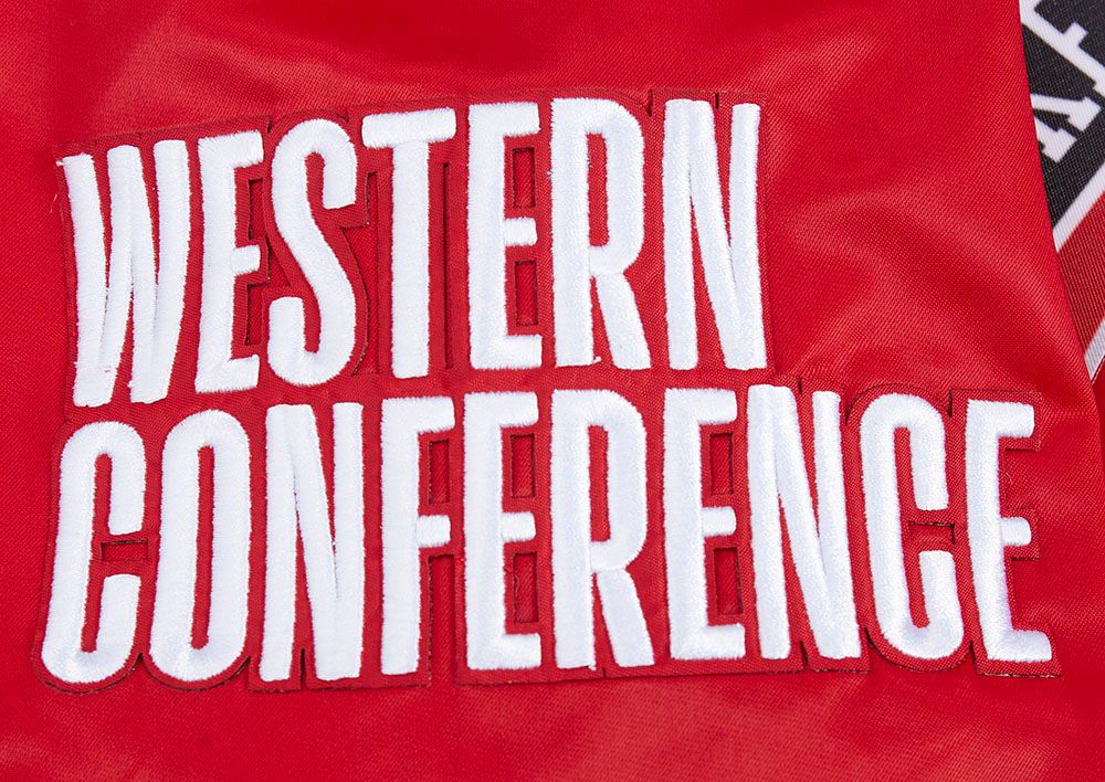 Pro Standard Men's Houston Rockets Red Script Tail Satin Jacket product image