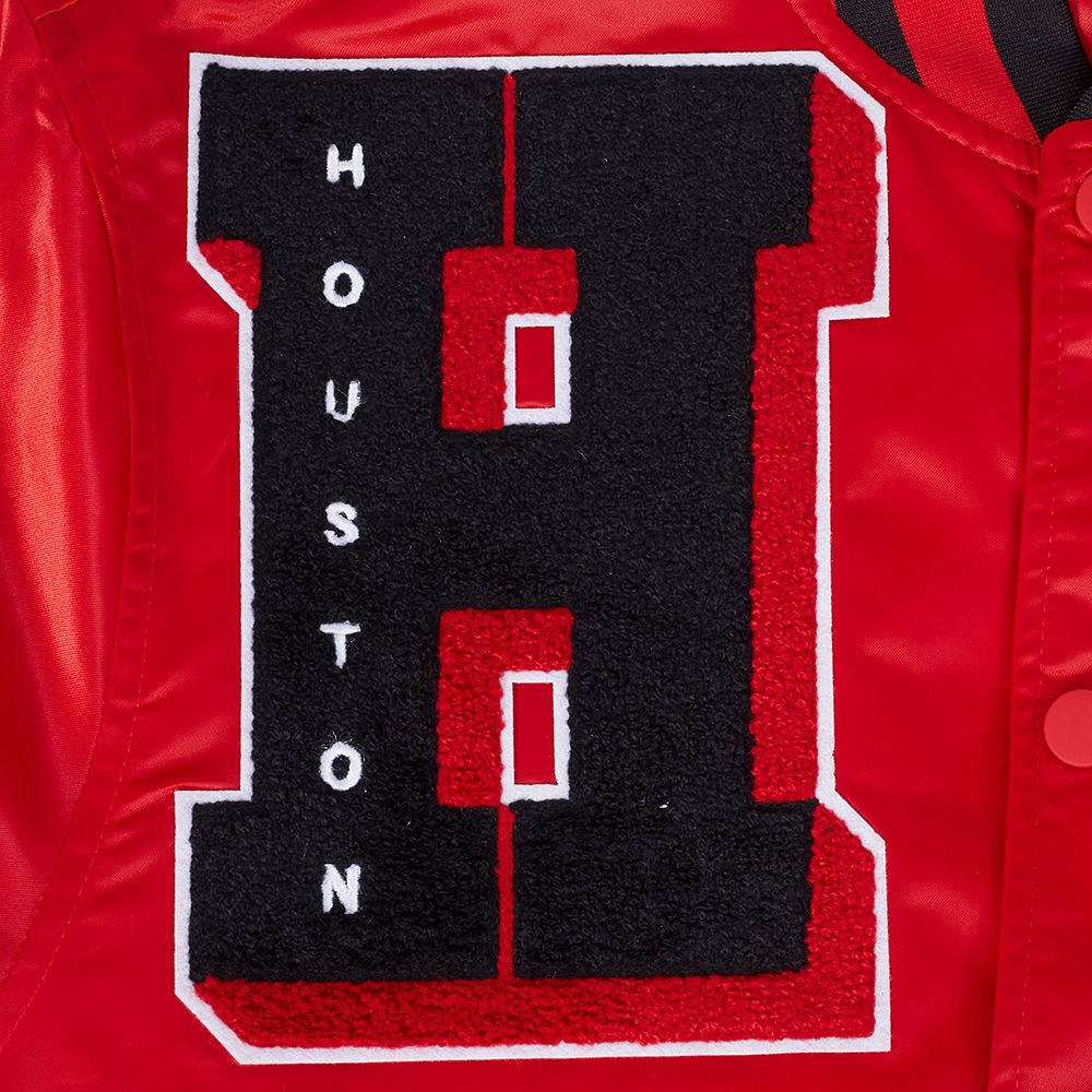 Pro Standard Men's Houston Rockets Red Mash Up Rib Satin Jacket product image