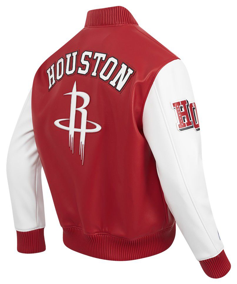 Pro Standard Men's Houston Rockets Red City Signature Leather Jacket product image