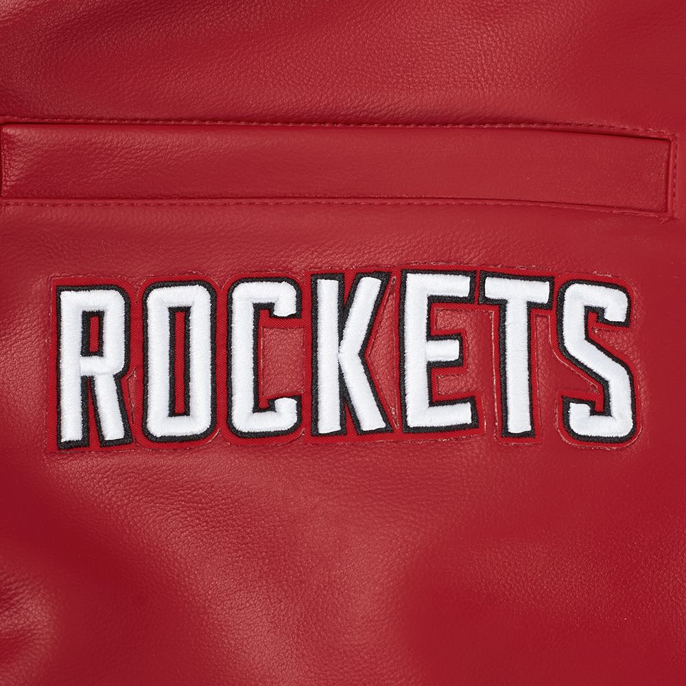 Pro Standard Men's Houston Rockets Red City Signature Leather Jacket product image