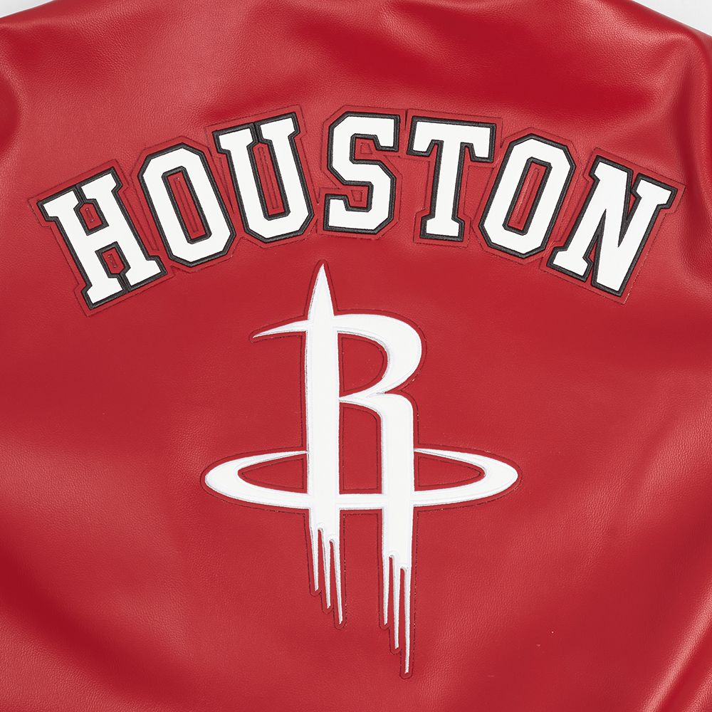 Pro Standard Men's Houston Rockets Red City Signature Leather Jacket product image