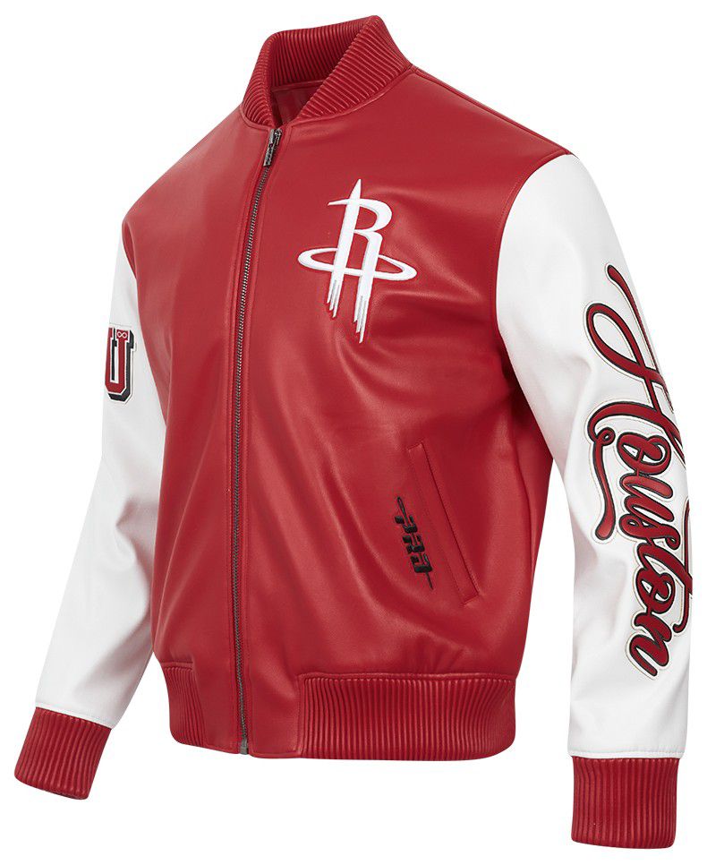 Pro Standard Men's Houston Rockets Red City Signature Leather Jacket product image