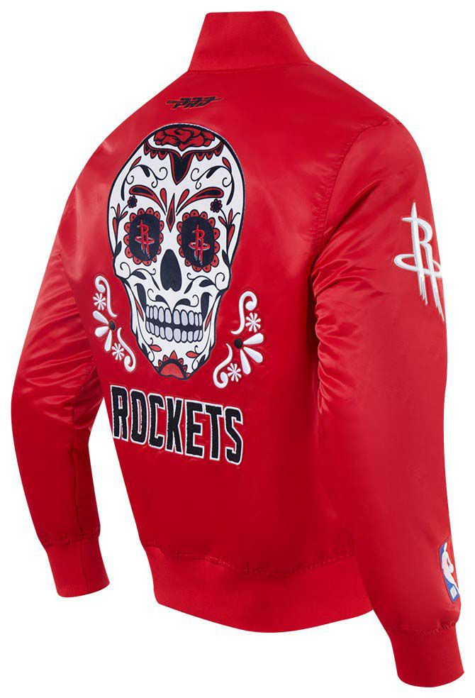 Pro Standard Adult Houston Rockets Day Of The Dead Satin Jacket Dick