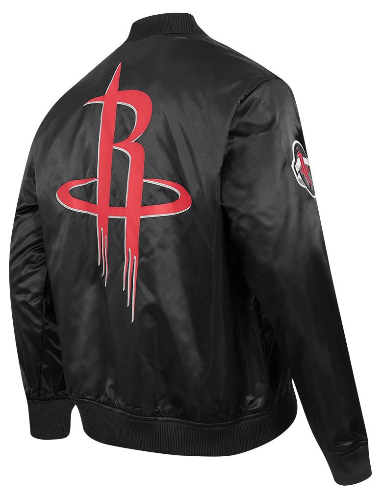 Pro Standard Men's Houston Rockets Black Big Logo Satin Jacket product image