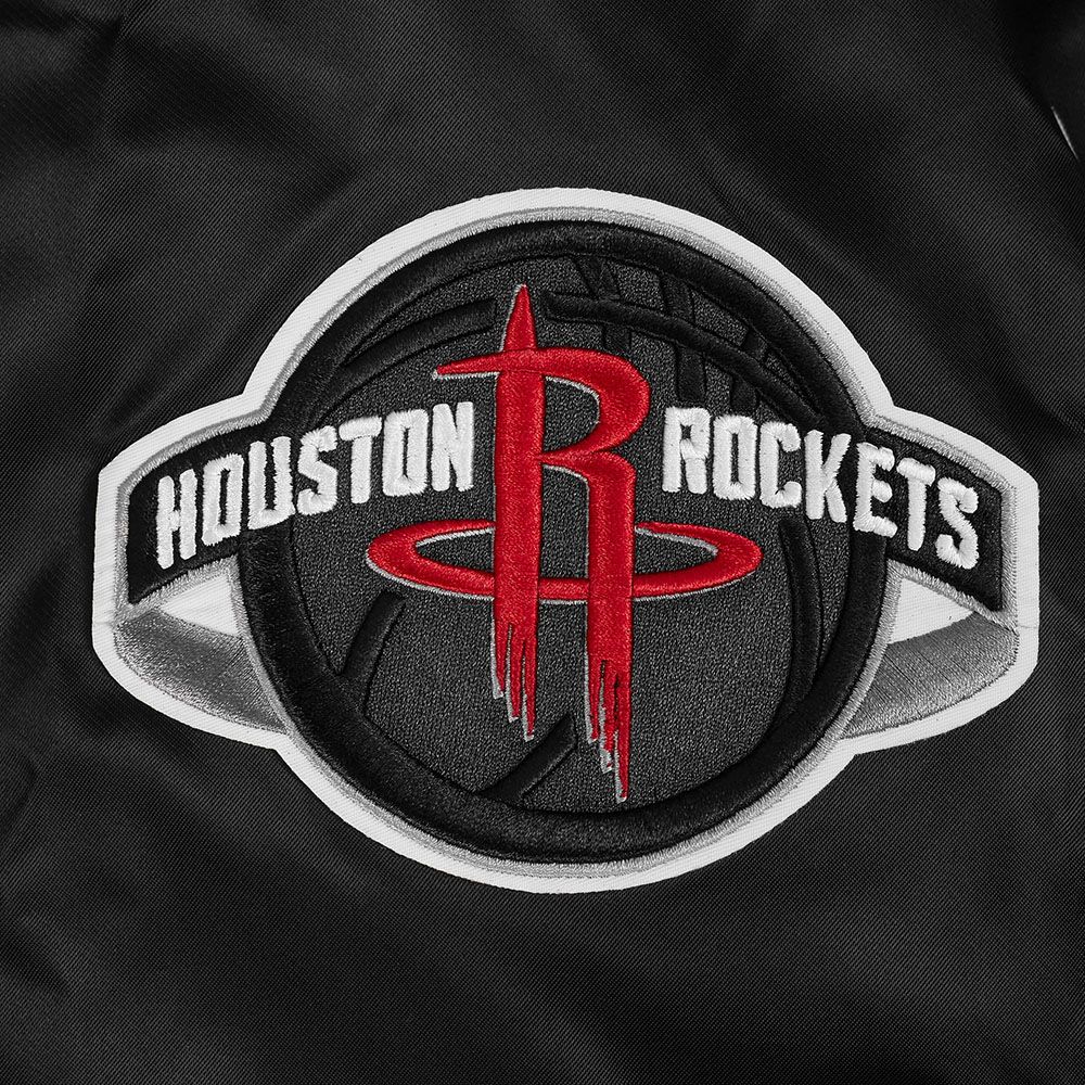 Pro Standard Men's Houston Rockets Black Big Logo Satin Jacket product image